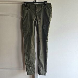 Prana Women's Cargo Pants Olive Green Size 6